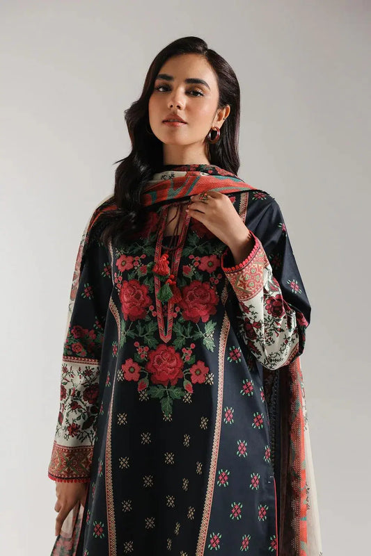 Amira Loom Suit 3 Pcs : Unstitched - Droflo.shop
