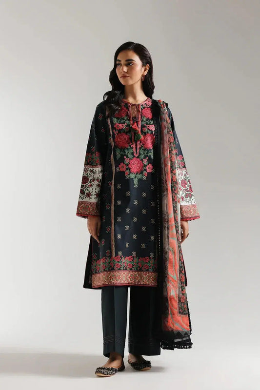 Amira Loom Suit 3 Pcs : Unstitched - Droflo.shop